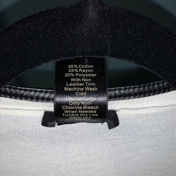 Ann Taylor Faux Leather Piping Sweater - Picture 6 of 6